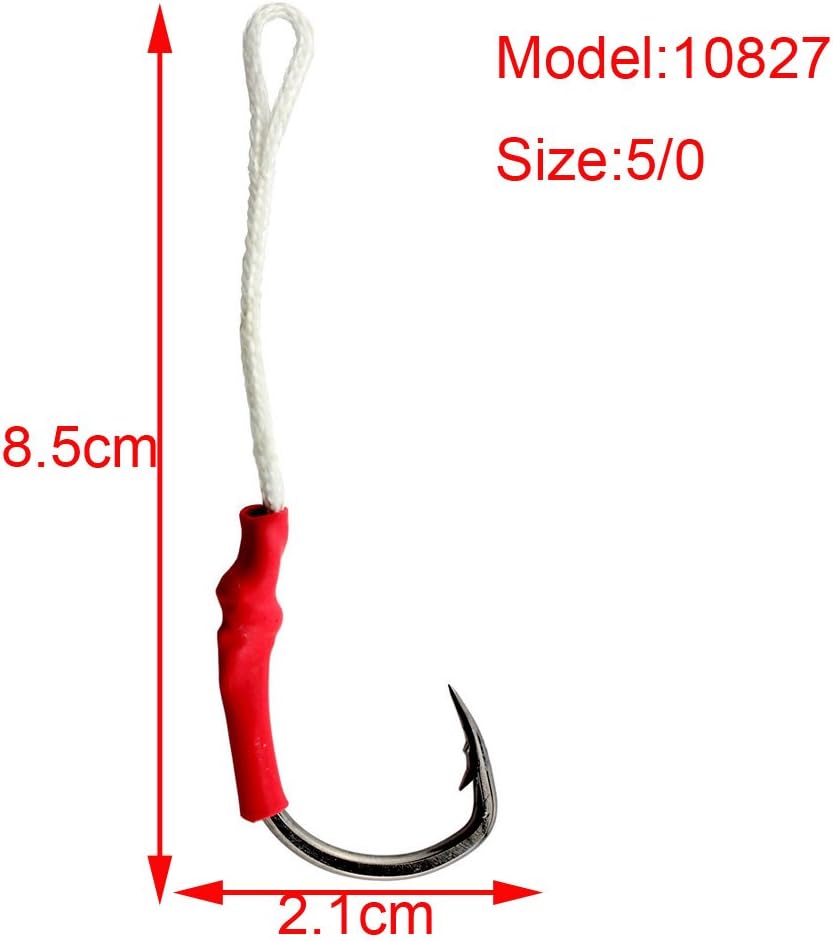 25pcs Jig Jigging Assist Fishing Hook Jigging jig Hook Dancing Hooks 10827